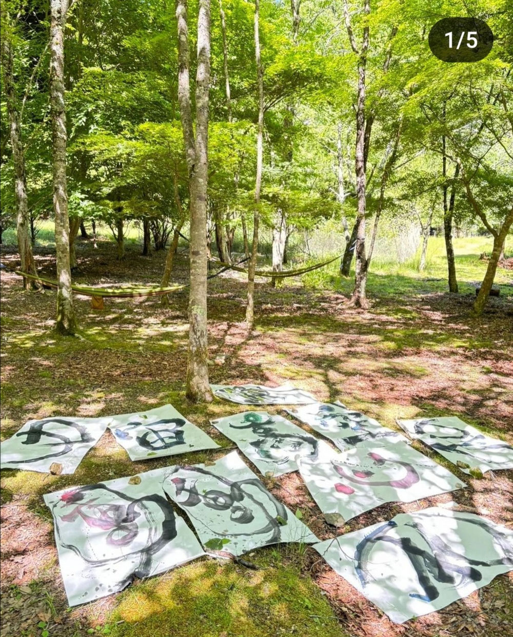 高野山パフォーマンス書道